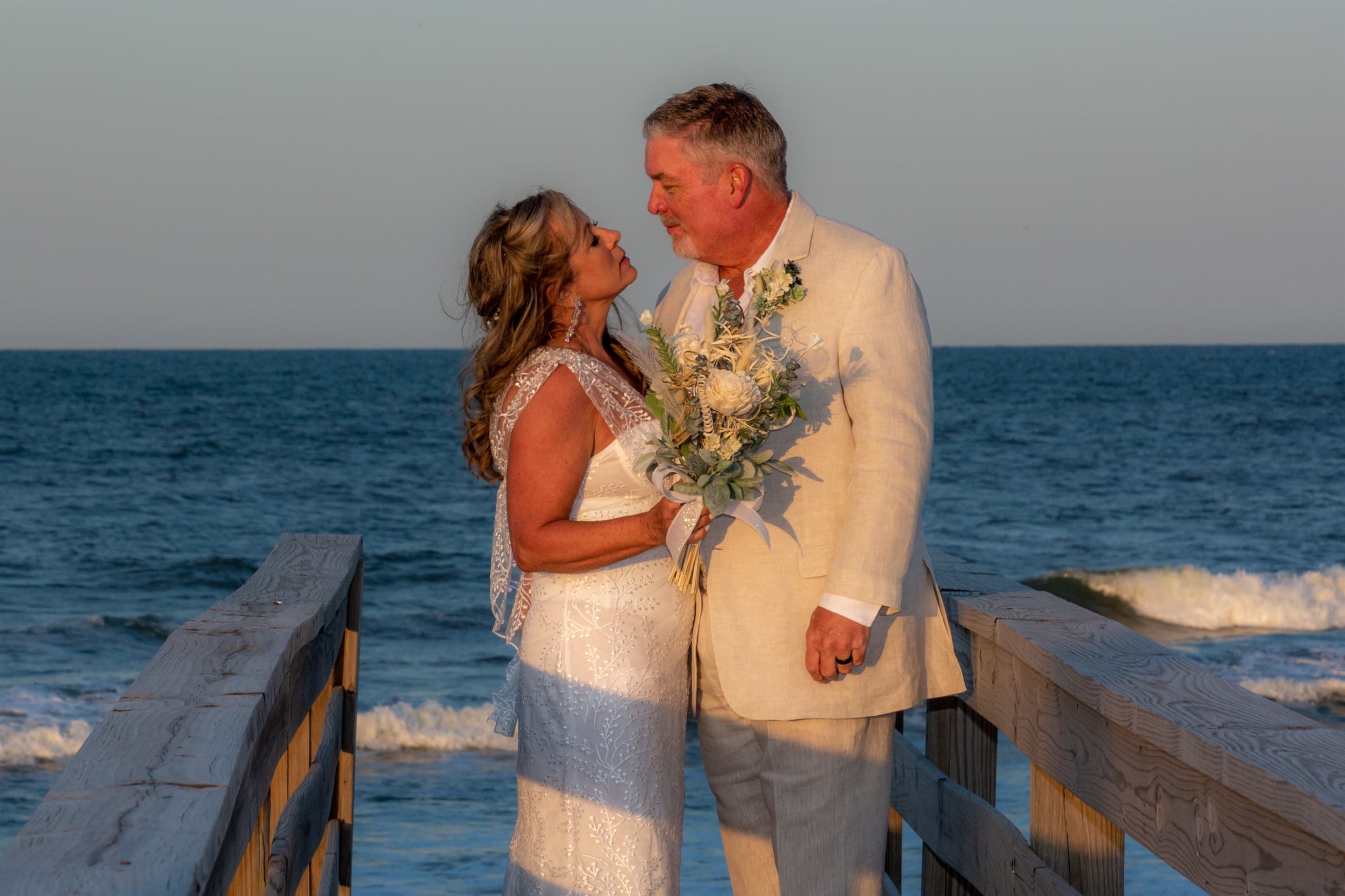 Wedding Setup with Atlantic Ocean Backdrop — Ceremony Ready | The Three Authors Venue, Outer Banks