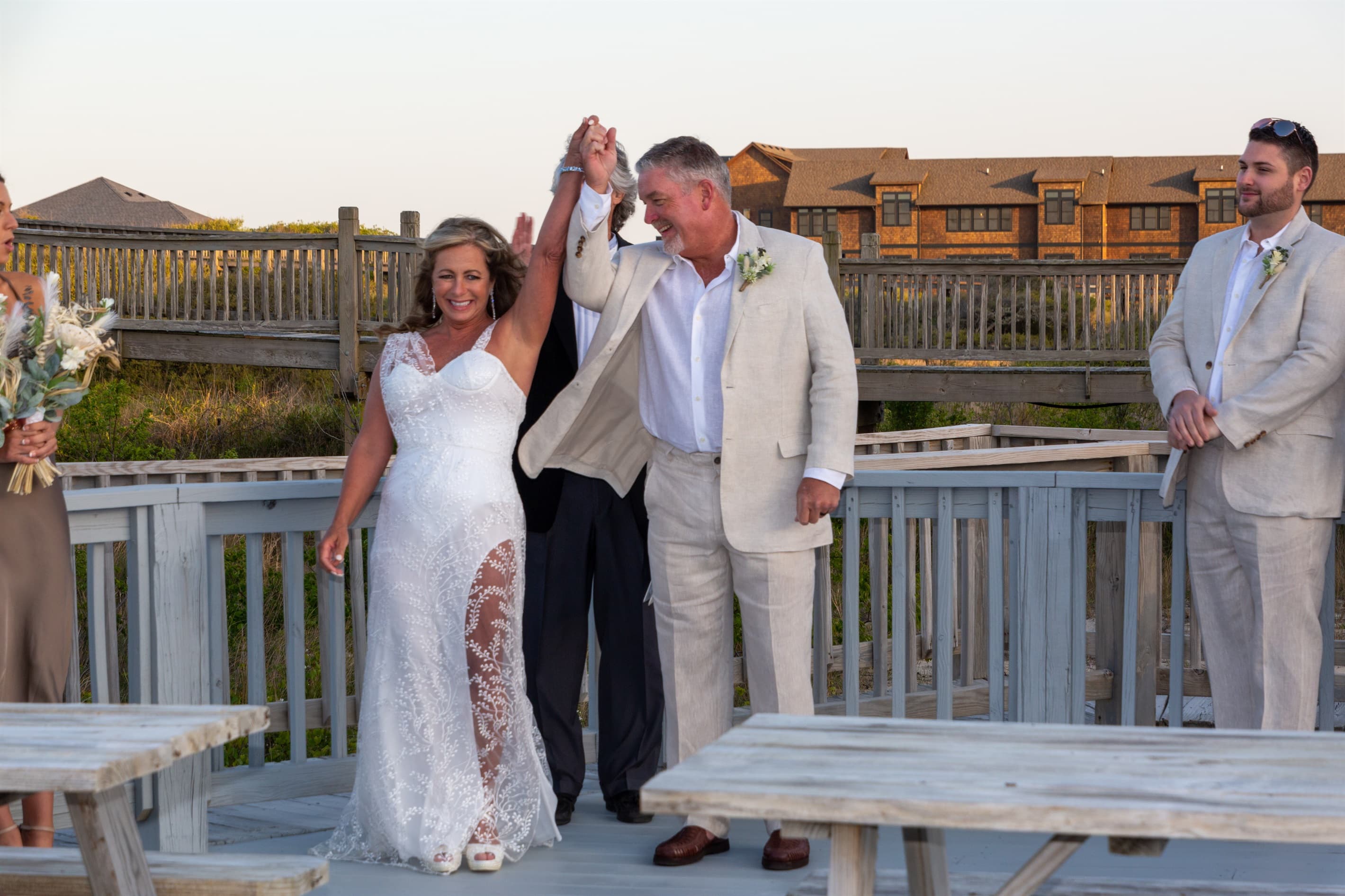 Wedding Reception at The Three Authors — Elegant Evening Celebration | Oceanfront Estate, Outer Banks