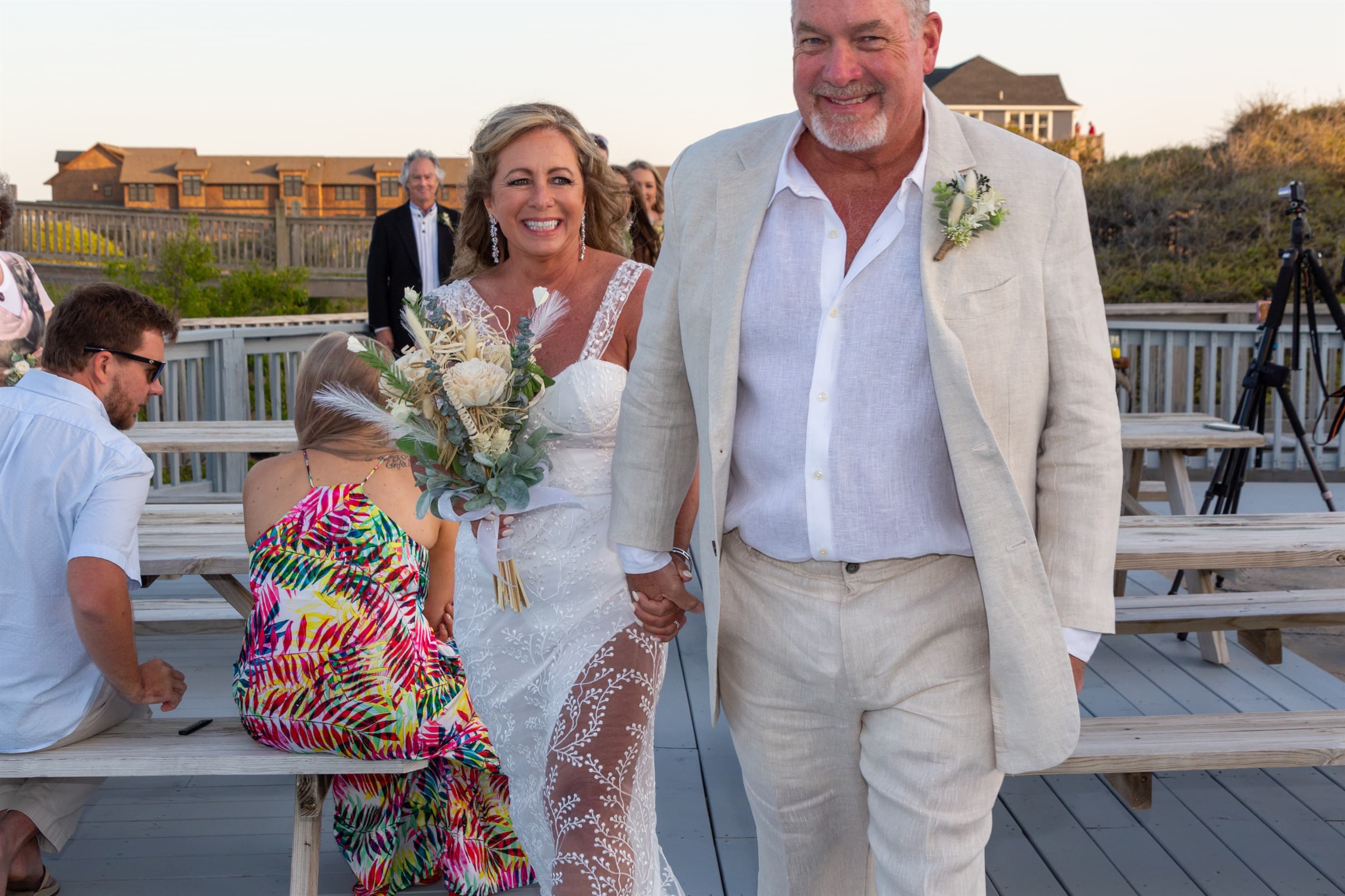 Wedding Moment Captured at The Three Authors — Oceanfront Memories | Corolla, Outer Banks