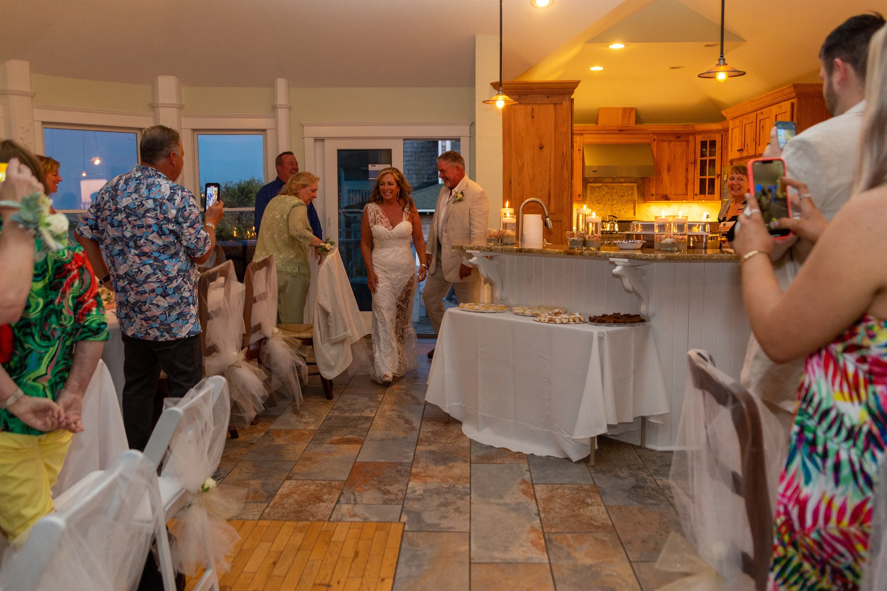 Wedding Celebration Scene — Dancing & Joy at The Three Authors | Outer Banks Oceanfront Venue