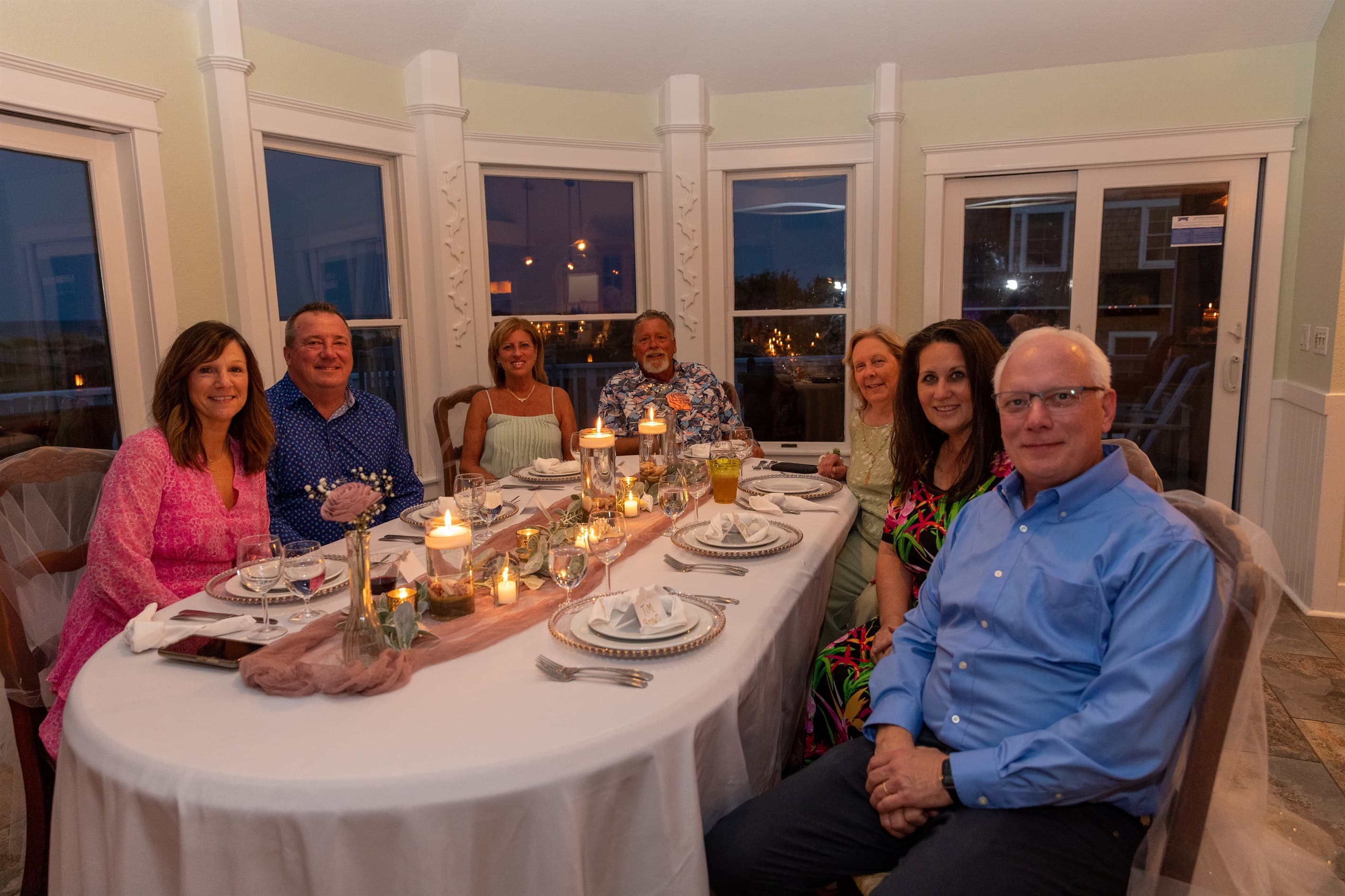 Wedding Scene at The Three Authors — Romantic Evening by the Sea | Corolla, Outer Banks