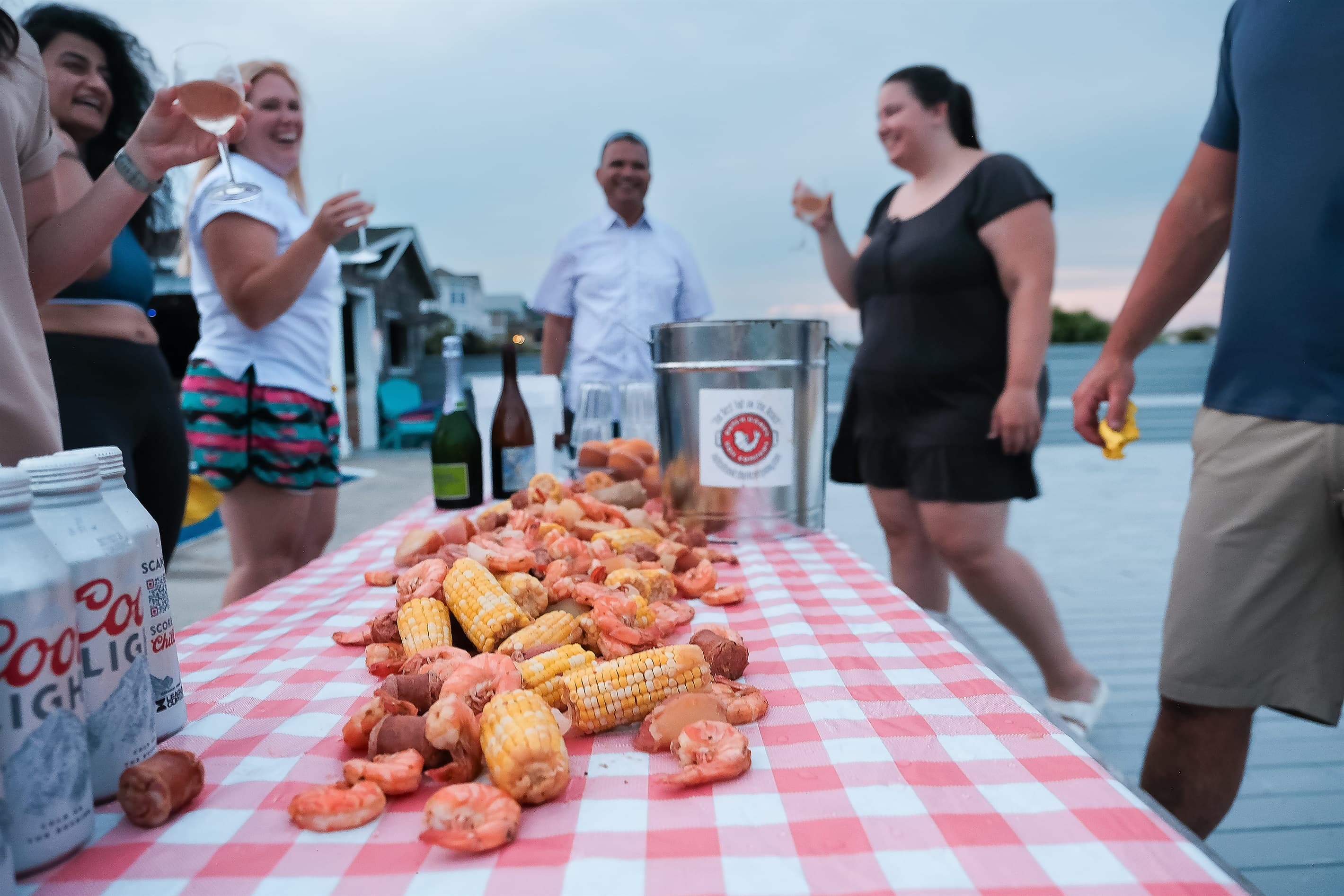 Catering Kitchen — Al Fresco Pool Deck Dining with Ocean Views, Caterers Welcome | Three Authors, OBX