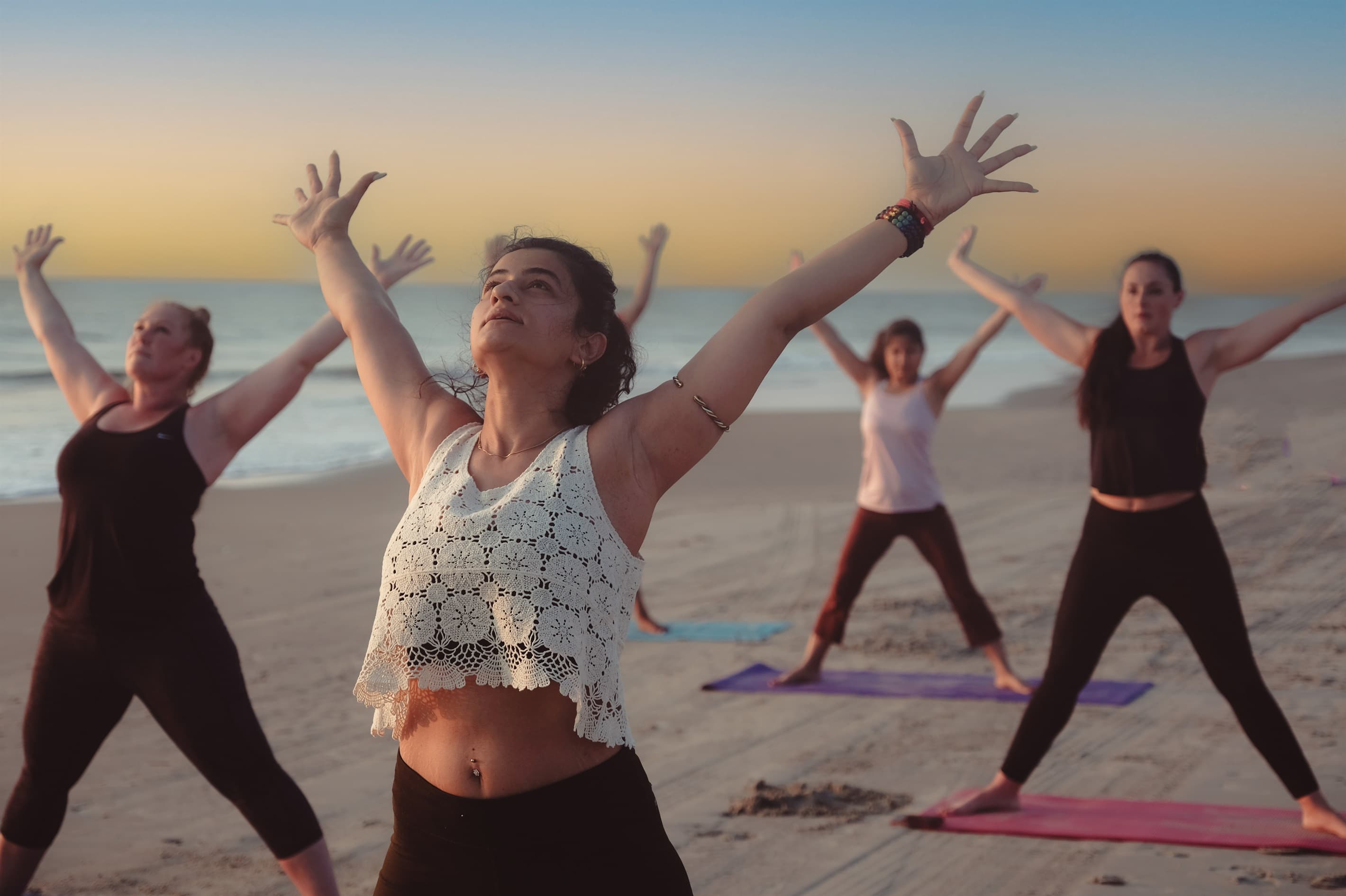 Corporate Retreat Venue — Sunrise Yoga on the Private Beach, Perfect Way to Start Your Day | OBX