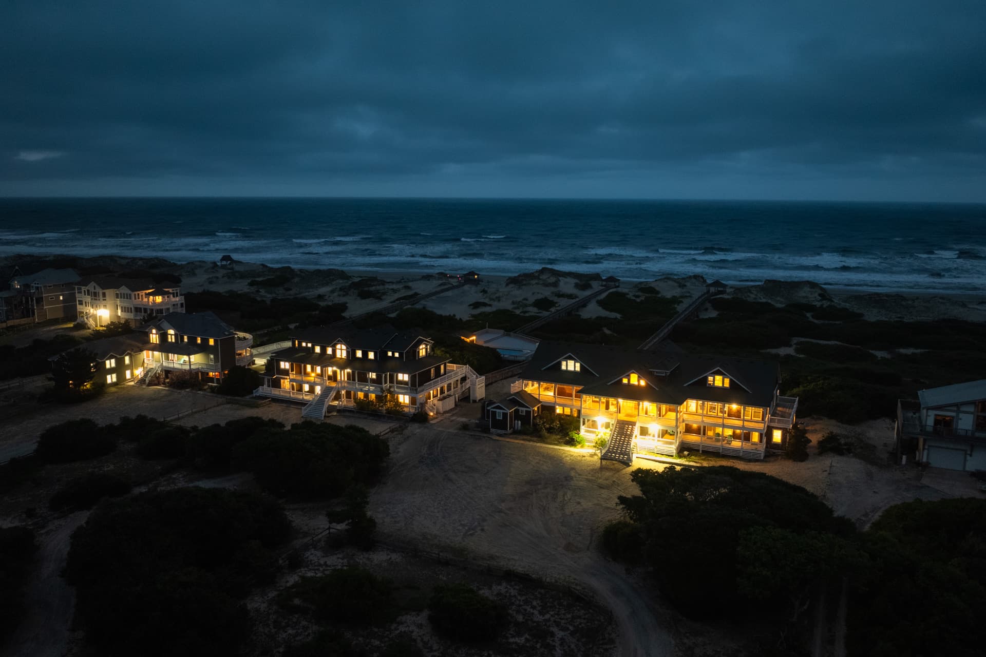 Private Estate — Multi-Level Oceanfront Architecture at Three Authors | Corolla, Outer Banks