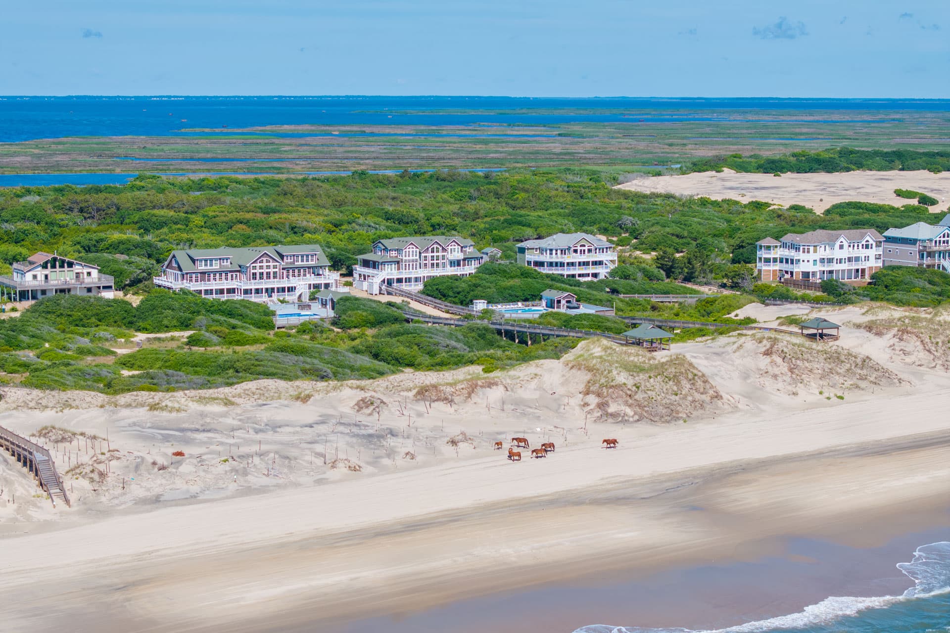 Private Estate Pool — Pool & Deck Area, Outdoor Living by the Ocean | Three Authors, Outer Banks