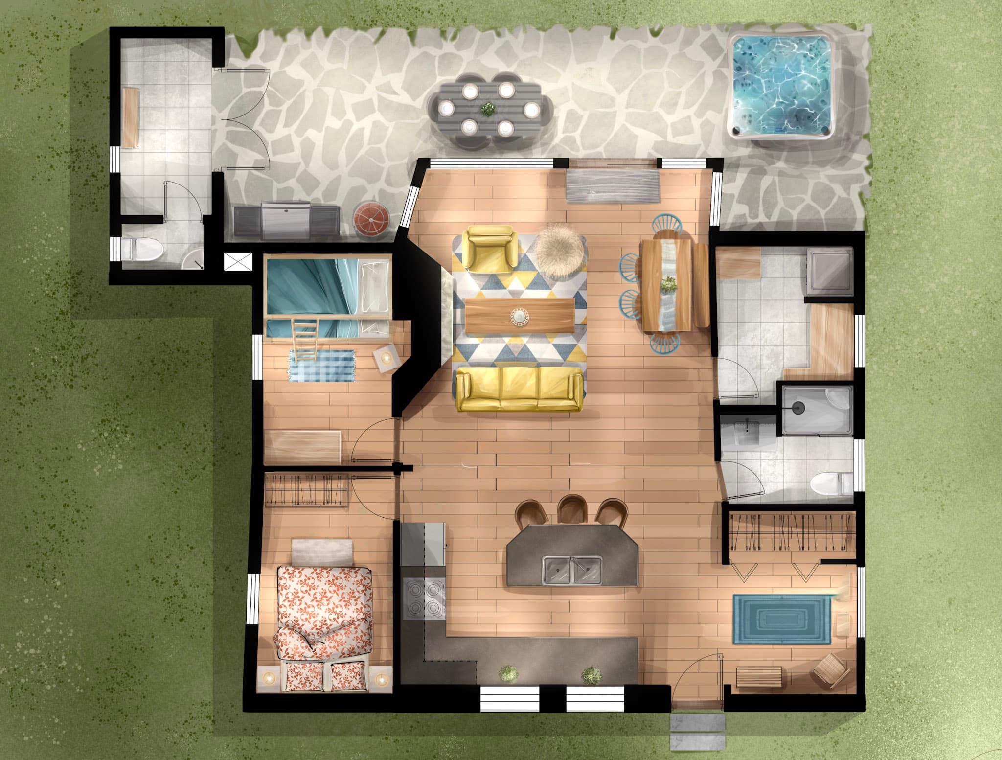 Cottage layout