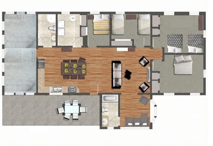 Cottage layout