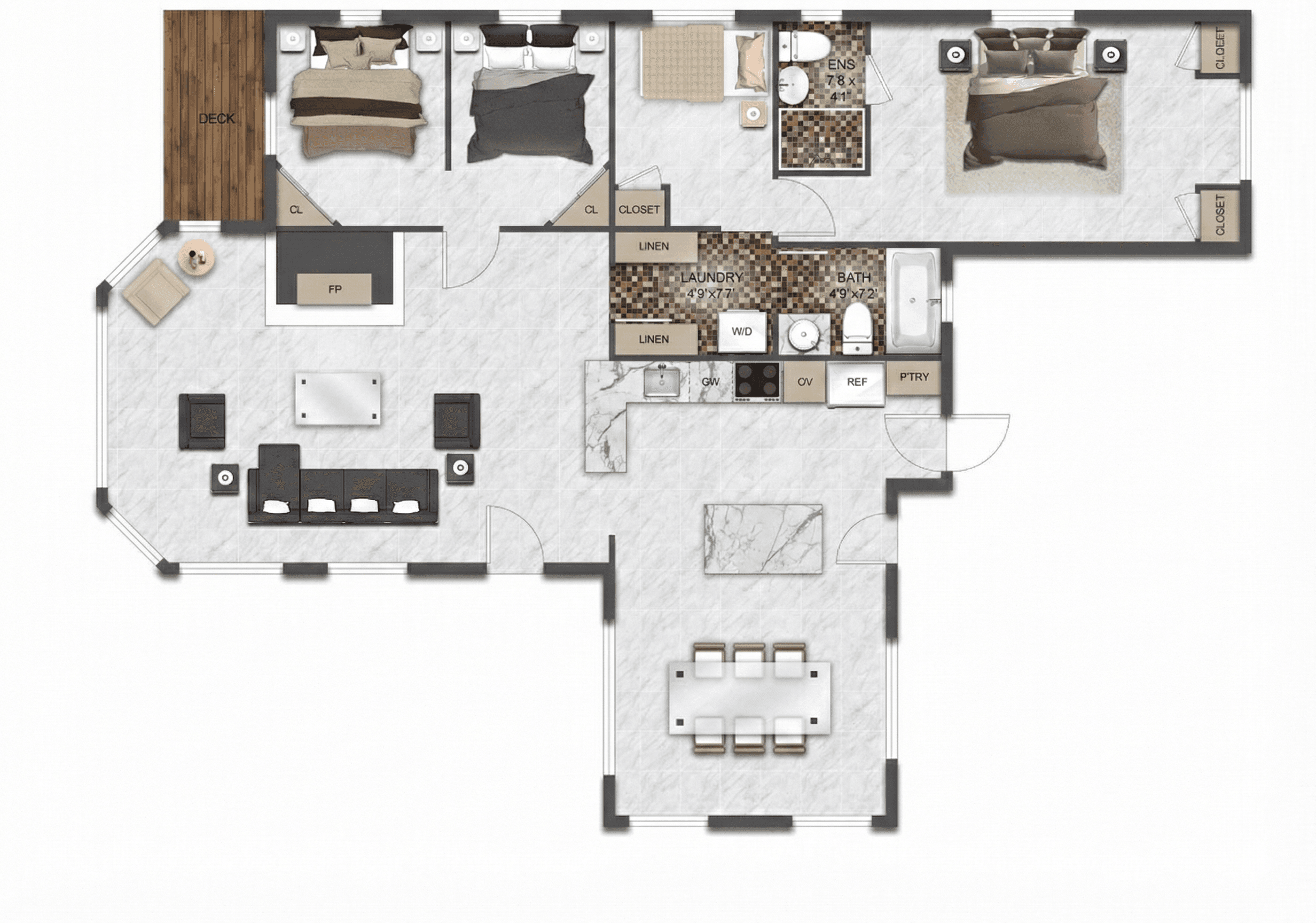 Cottage layout