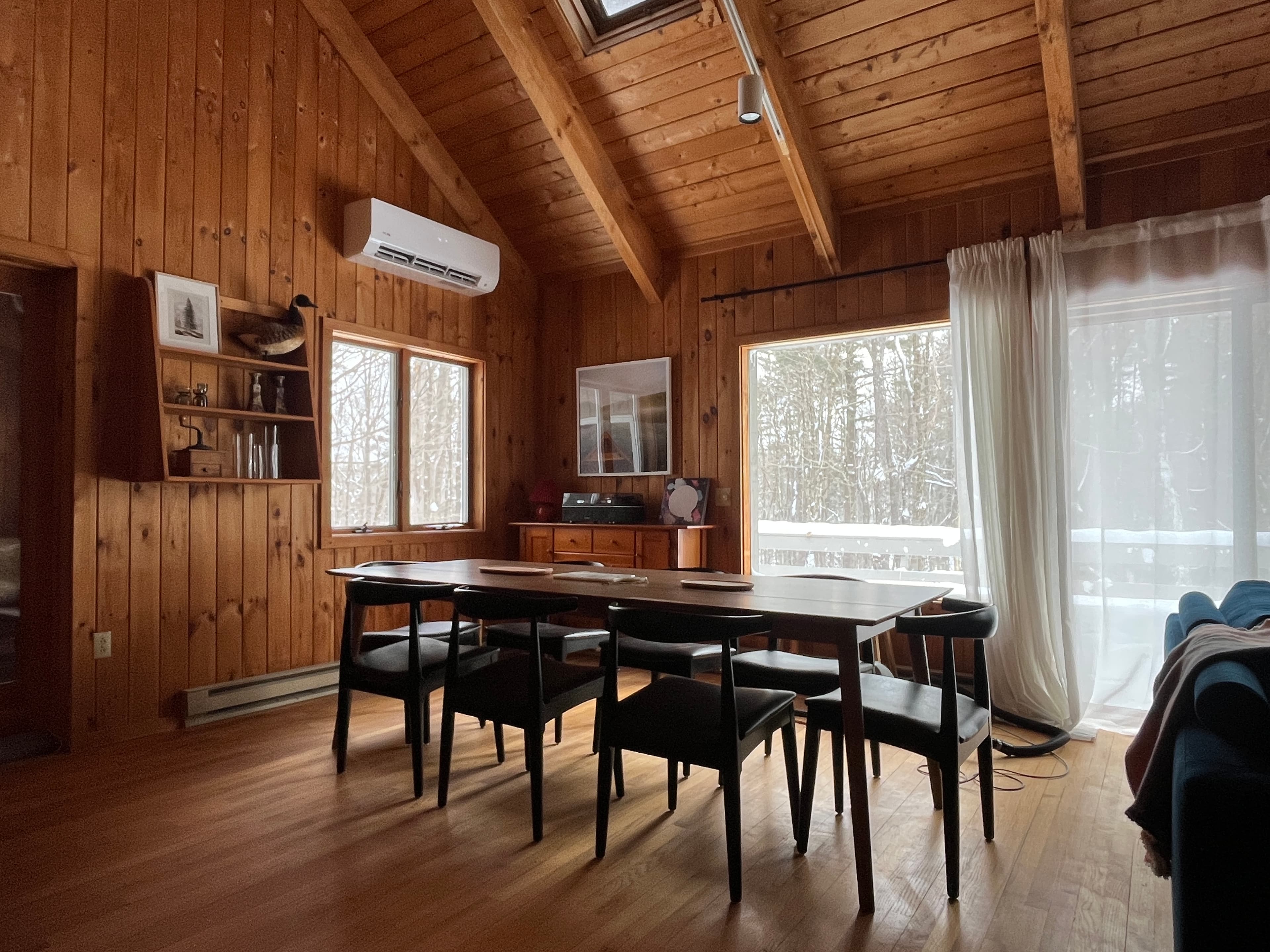 We love a huge dining table; this one seats at least eight.