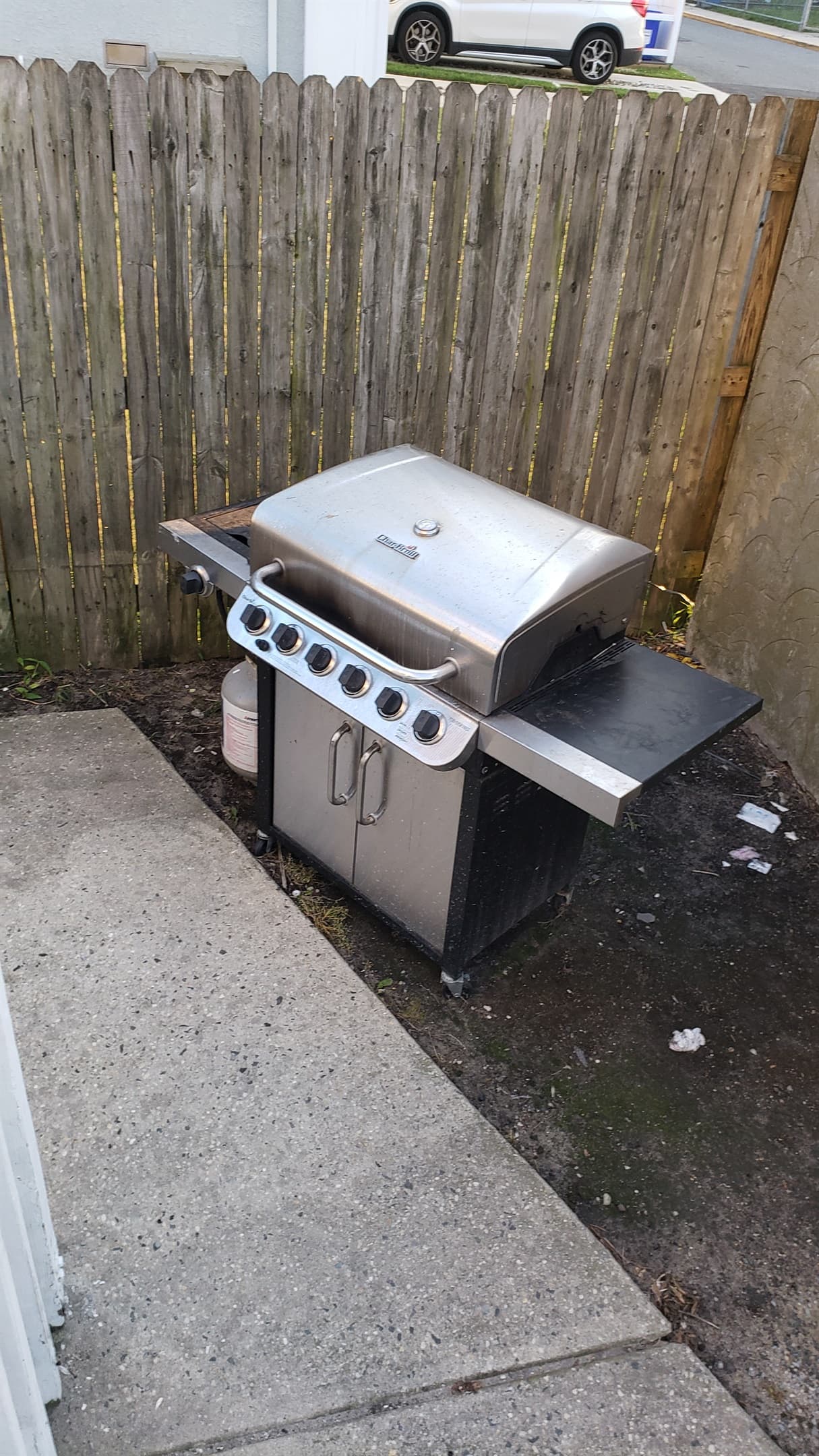 Gas grill provided; not shared with upstairs guests they have their own. :)