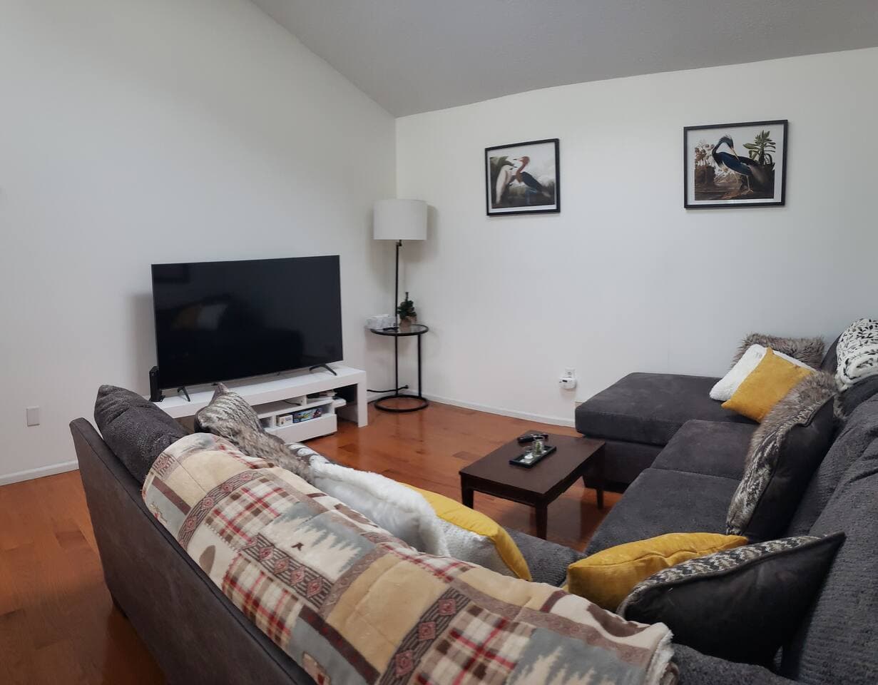 Okay, forget the game room, this extra large loft is great for lounging with the whole family to watch an episode of your favorite sitcom on the large screen! Or you can just Netflix & Chill. :)