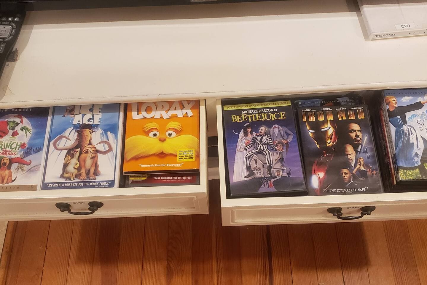 DVDs of all genres and ages for a movie night. 