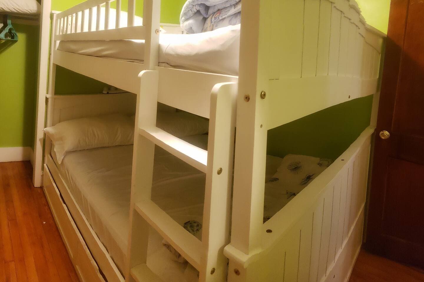 Another view of the Full over Full Bunk bed. Children only on top bunk!