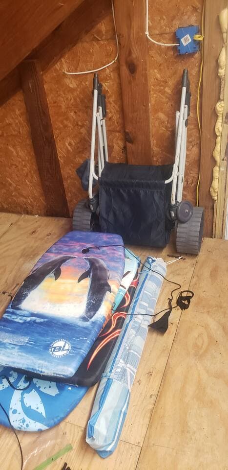 Boogie boards & Beach Caddie