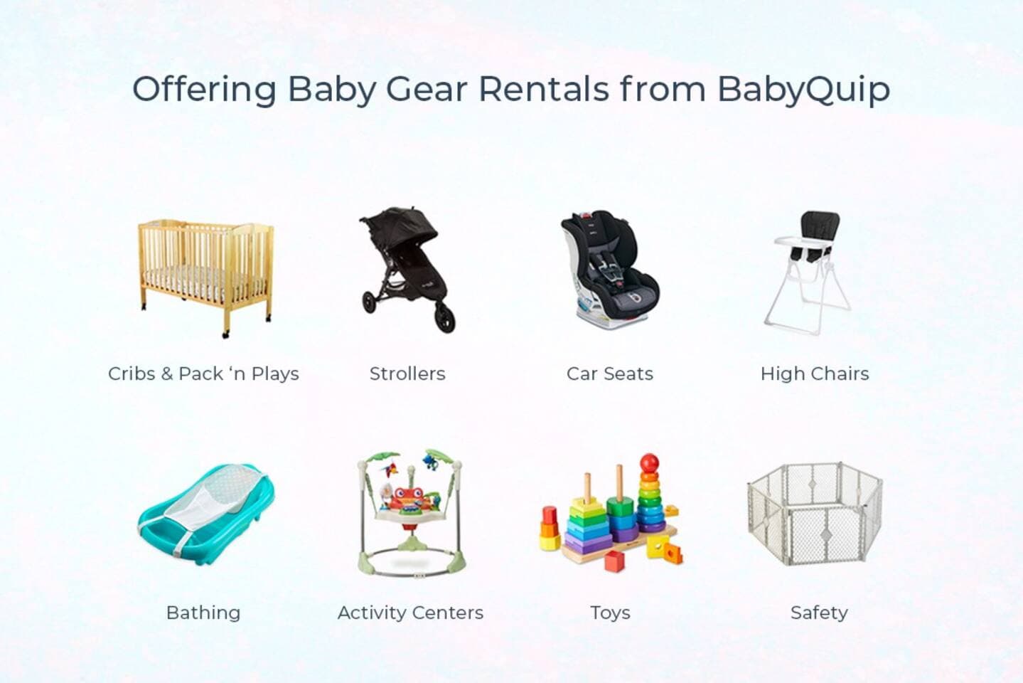 Need baby gear during your stay? Rent cribs, car seats, strollers, toys and more from BabyQuip! BabyQuip offers clean, sanitized, and safe baby gear in over 500 cities! Visit https://www.babyquip.com/a/6tdx4l to make a reservation.