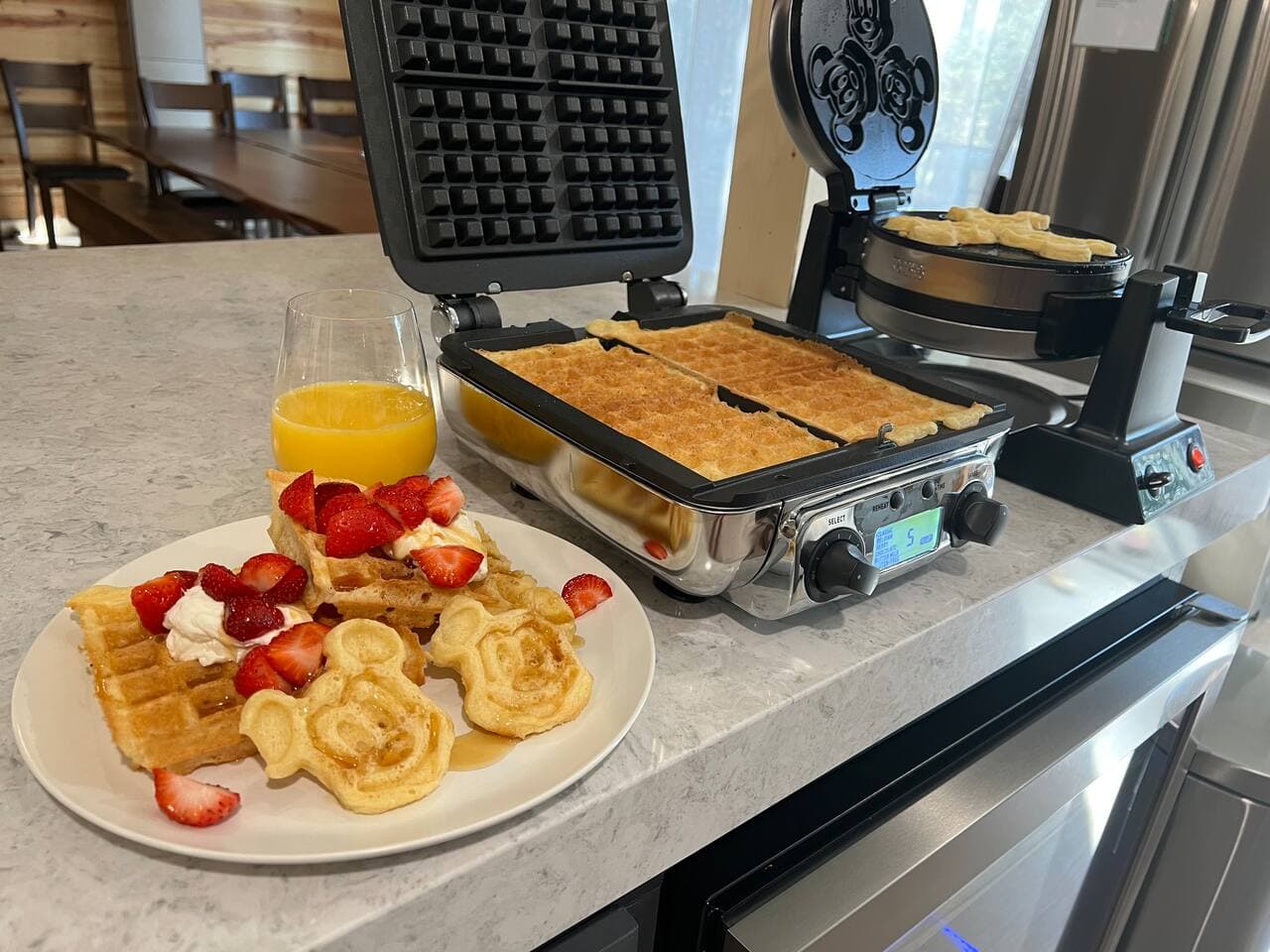 Kitchen offers a couple different waffler makers for you to enjoy.