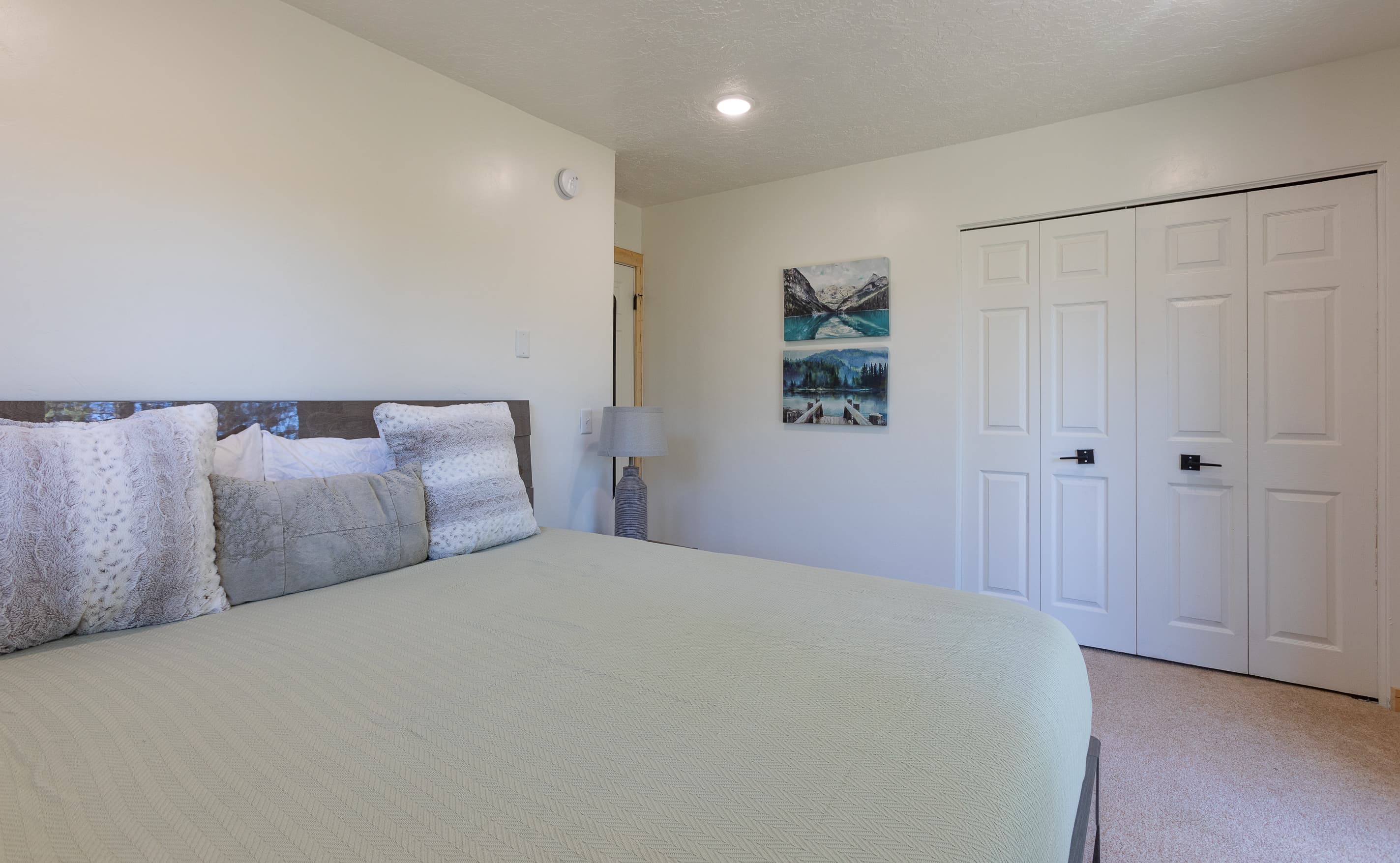Bedroom three with closet storage