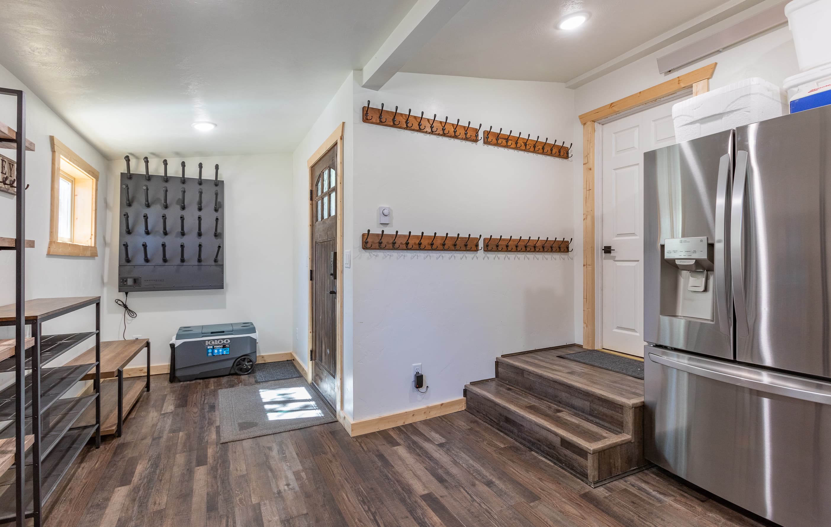 The mud room has an extra fridge for your use if needed