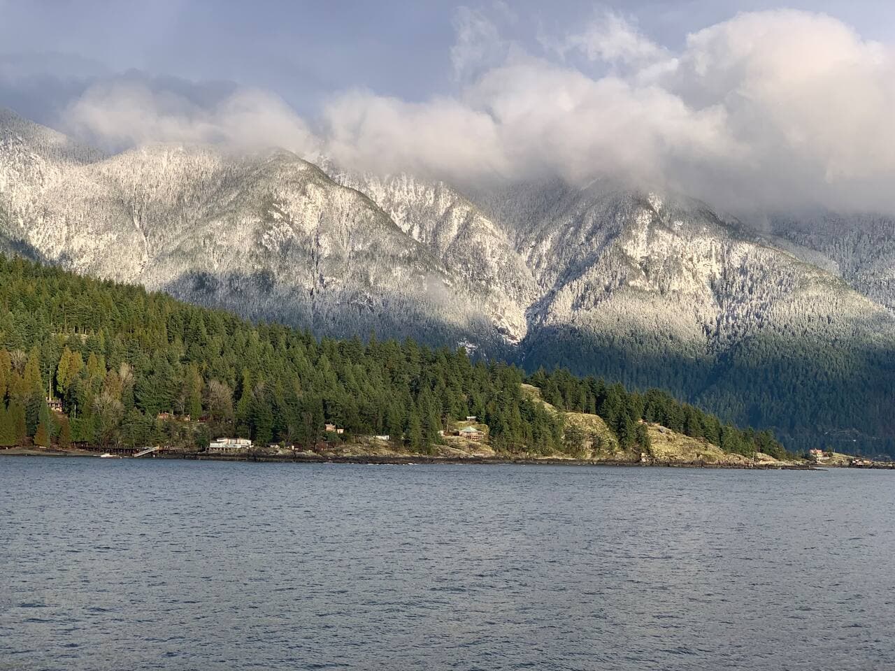 Coast Mountains from ferry