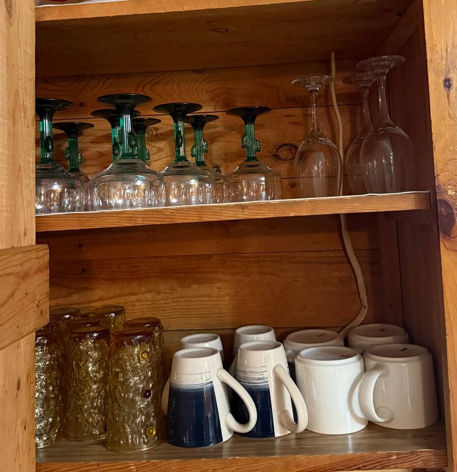 Fully stocked kitchen 
