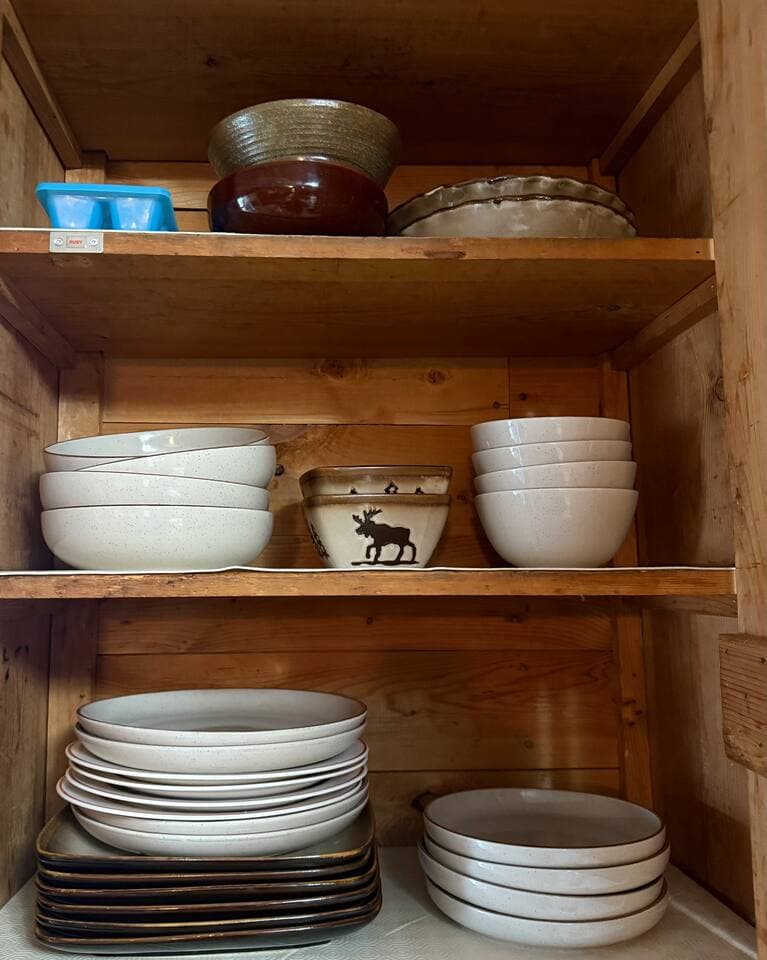 Fully stocked kitchen 