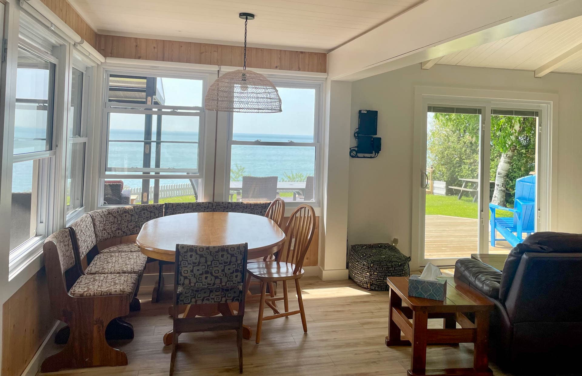 Dine inside and still enjoy the view