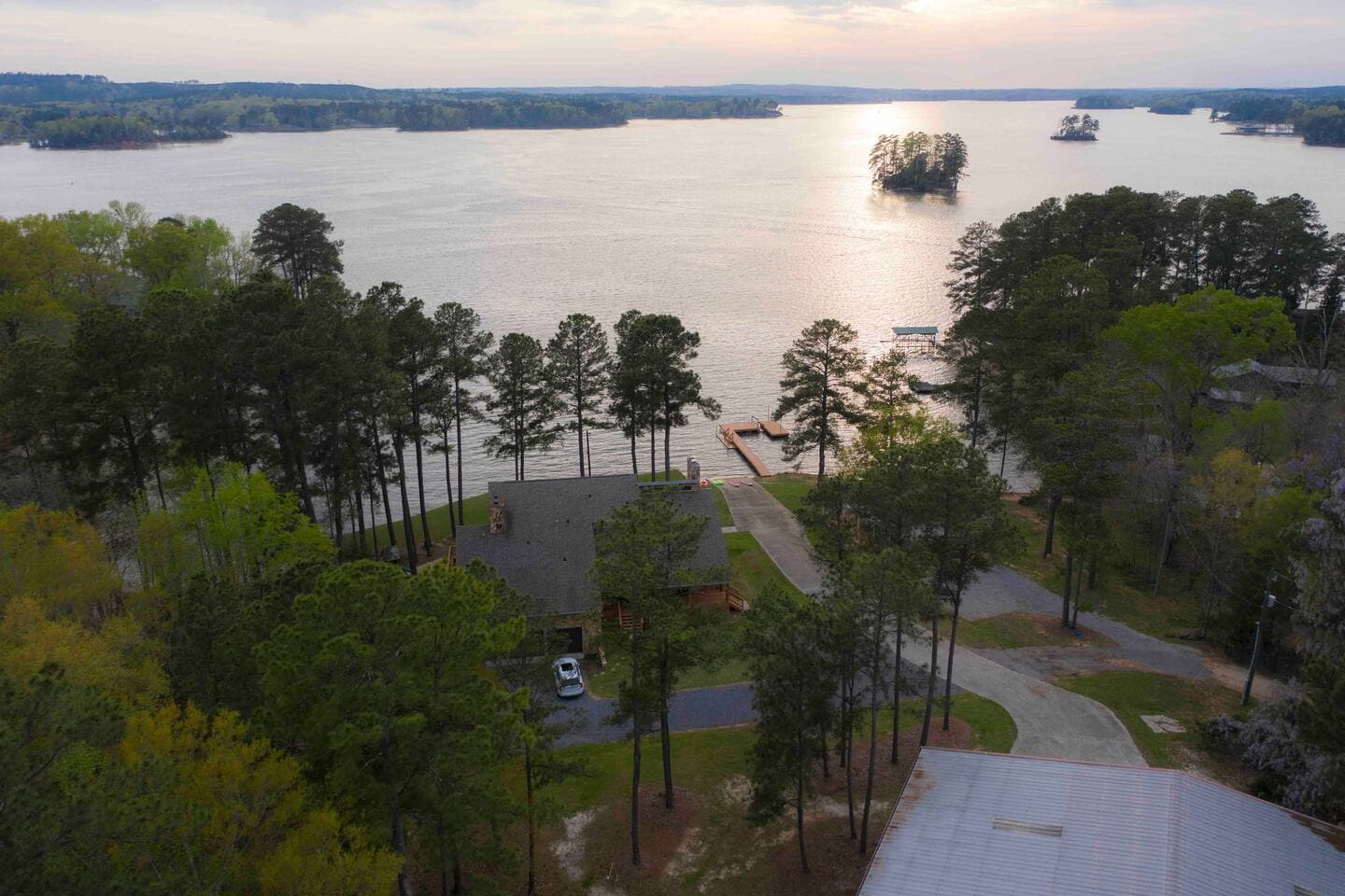 Aerial view of the lake, yes, it’s huge!