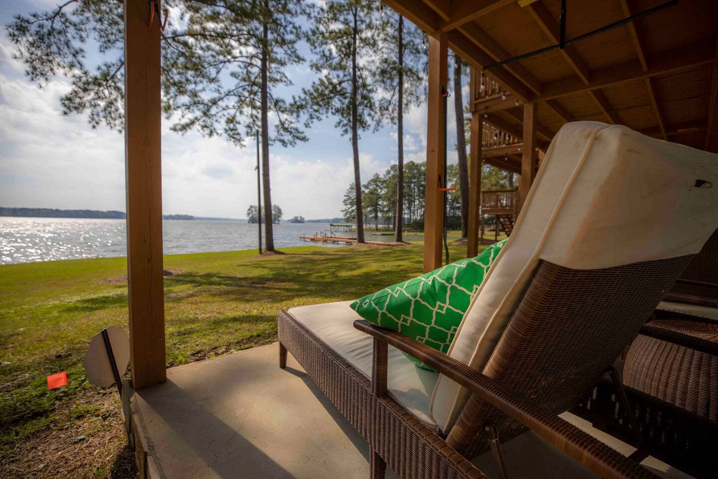 Sit back and relax in or out of the sun.
