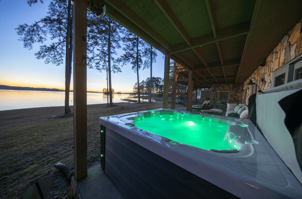 Hot Tub overlooking your cove!