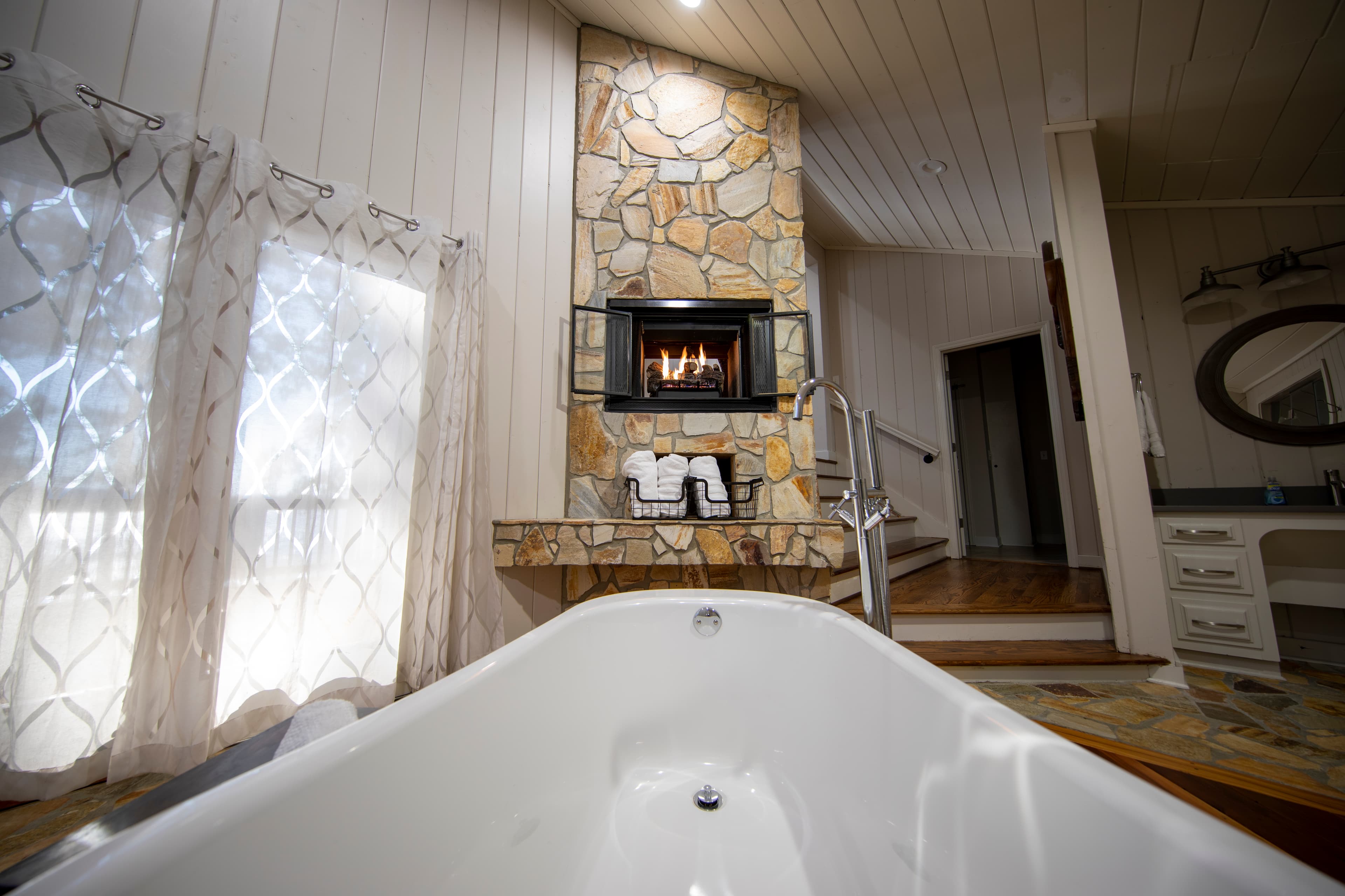 Master Stand alone Tub (not pictured, steam shower!)