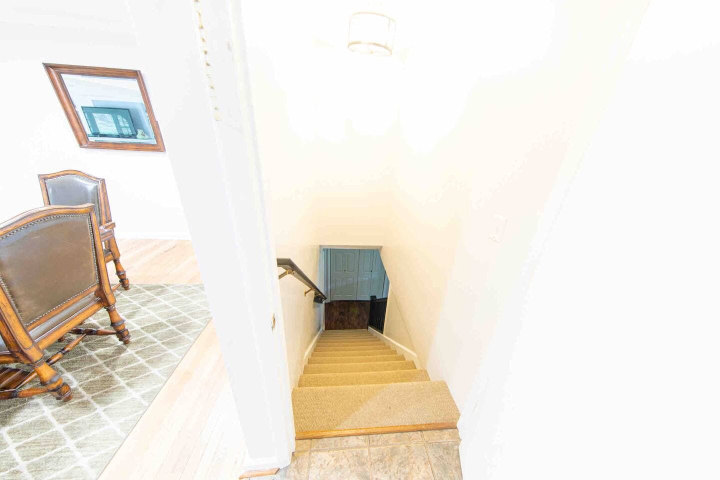 Main floor and downstairs have a door for added segregation!
