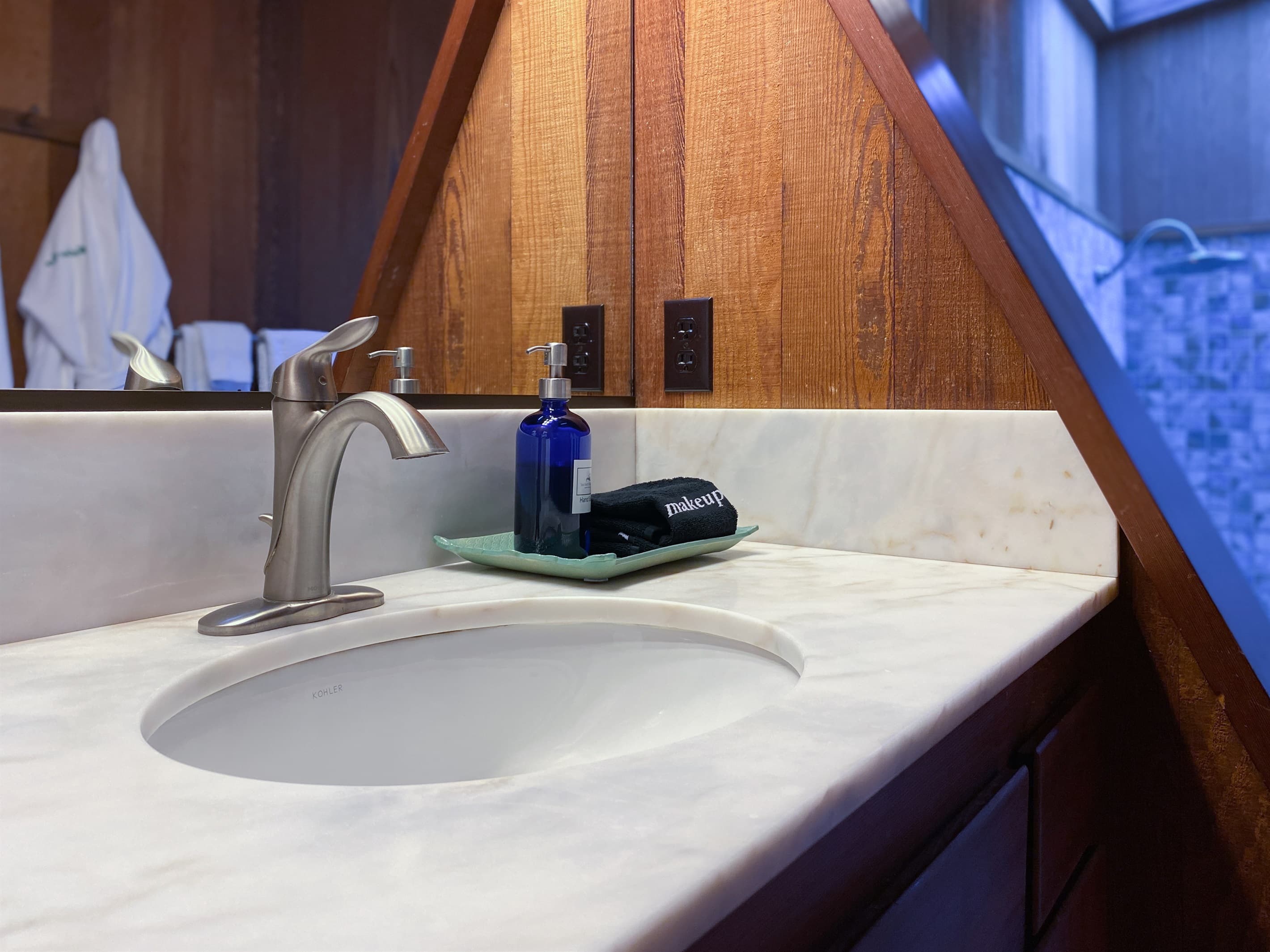Hand soap and makeup towels