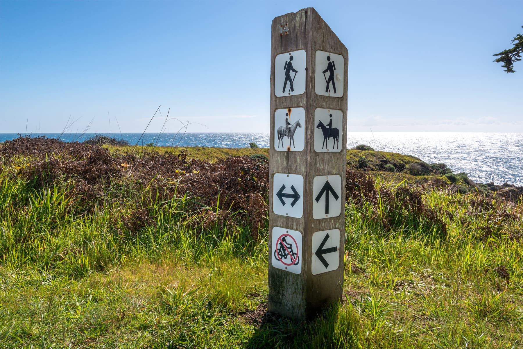 Exterior -Mind the trail signs please