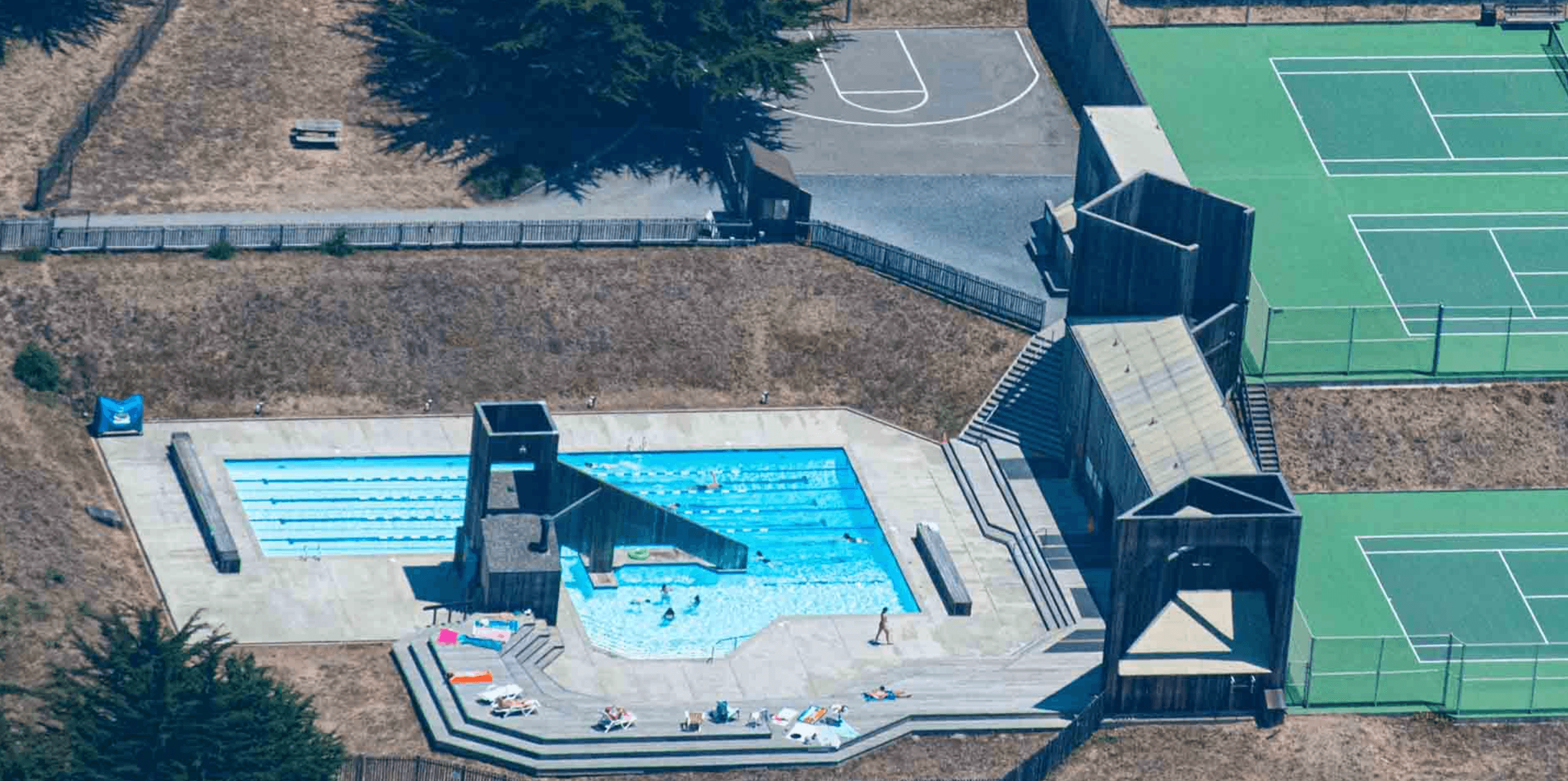  Ohlson Recreation Center- Guests have access to basketball,  Volleyball/Badminton Court, Pool, Sauna, and Tennis. Photograph: TSRA 