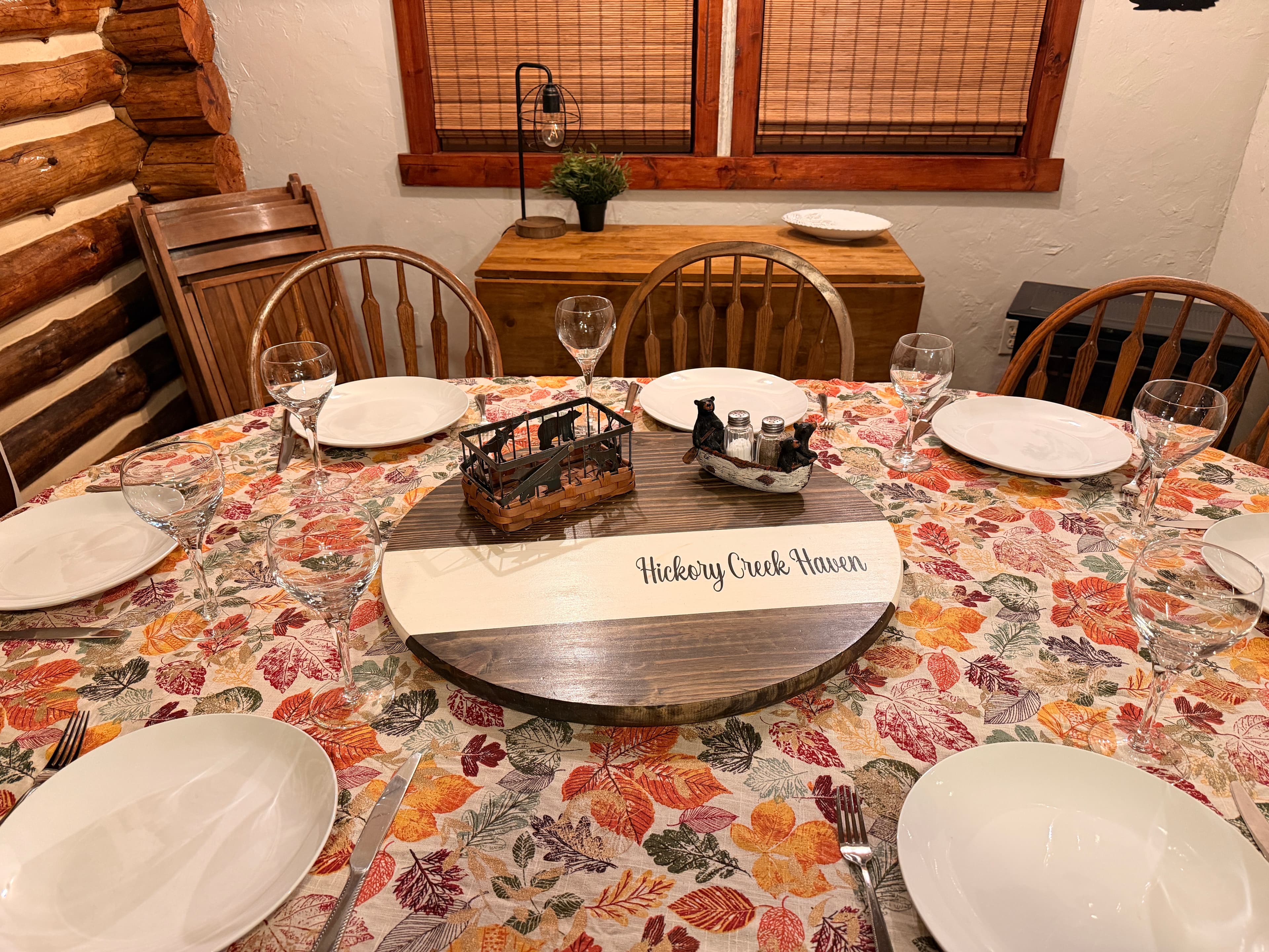 Dining room table… just bring the friends and enjoy some wine time! 