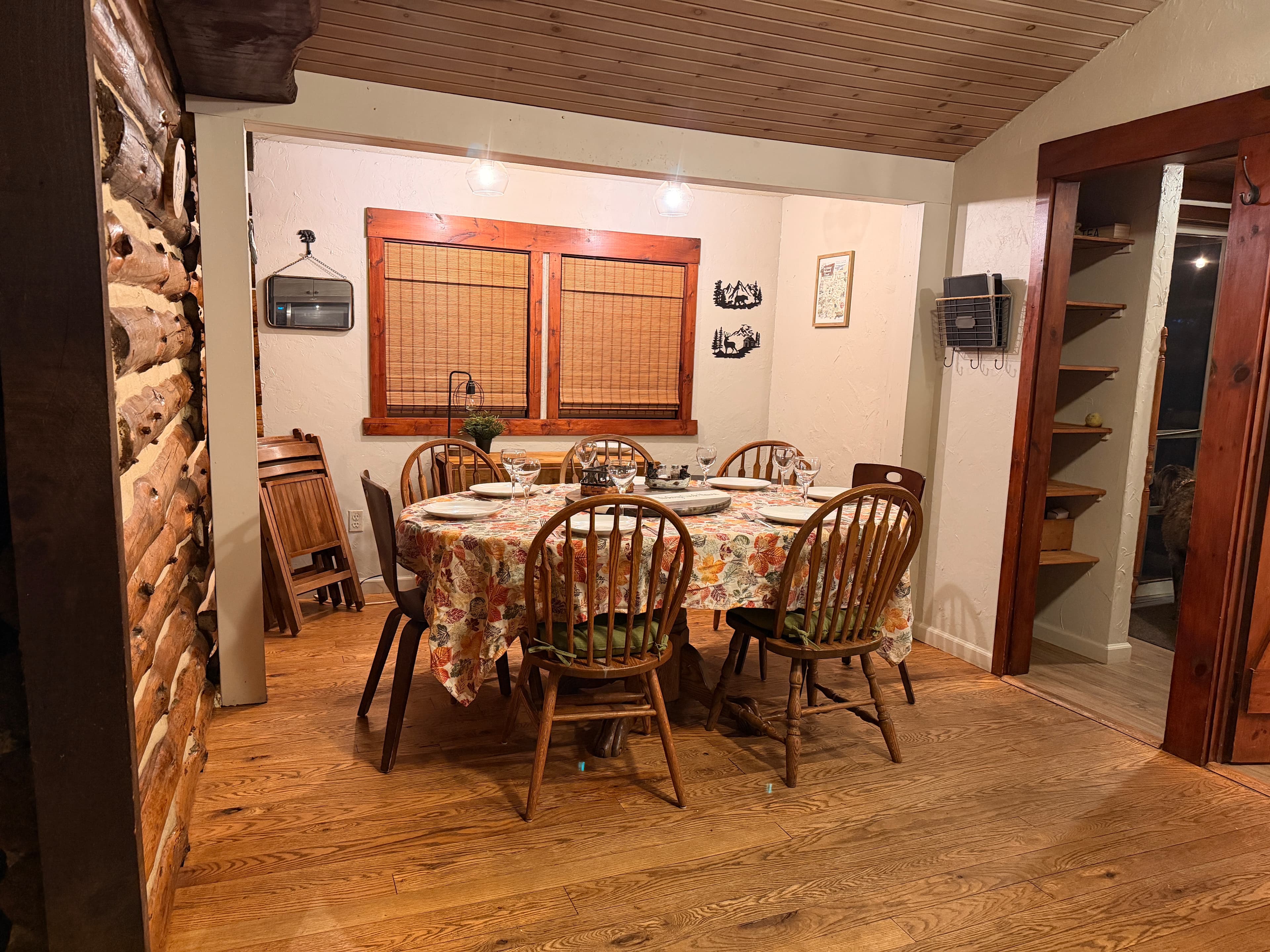 Kitchen and pantry- plenty of food storage for longer stays! 