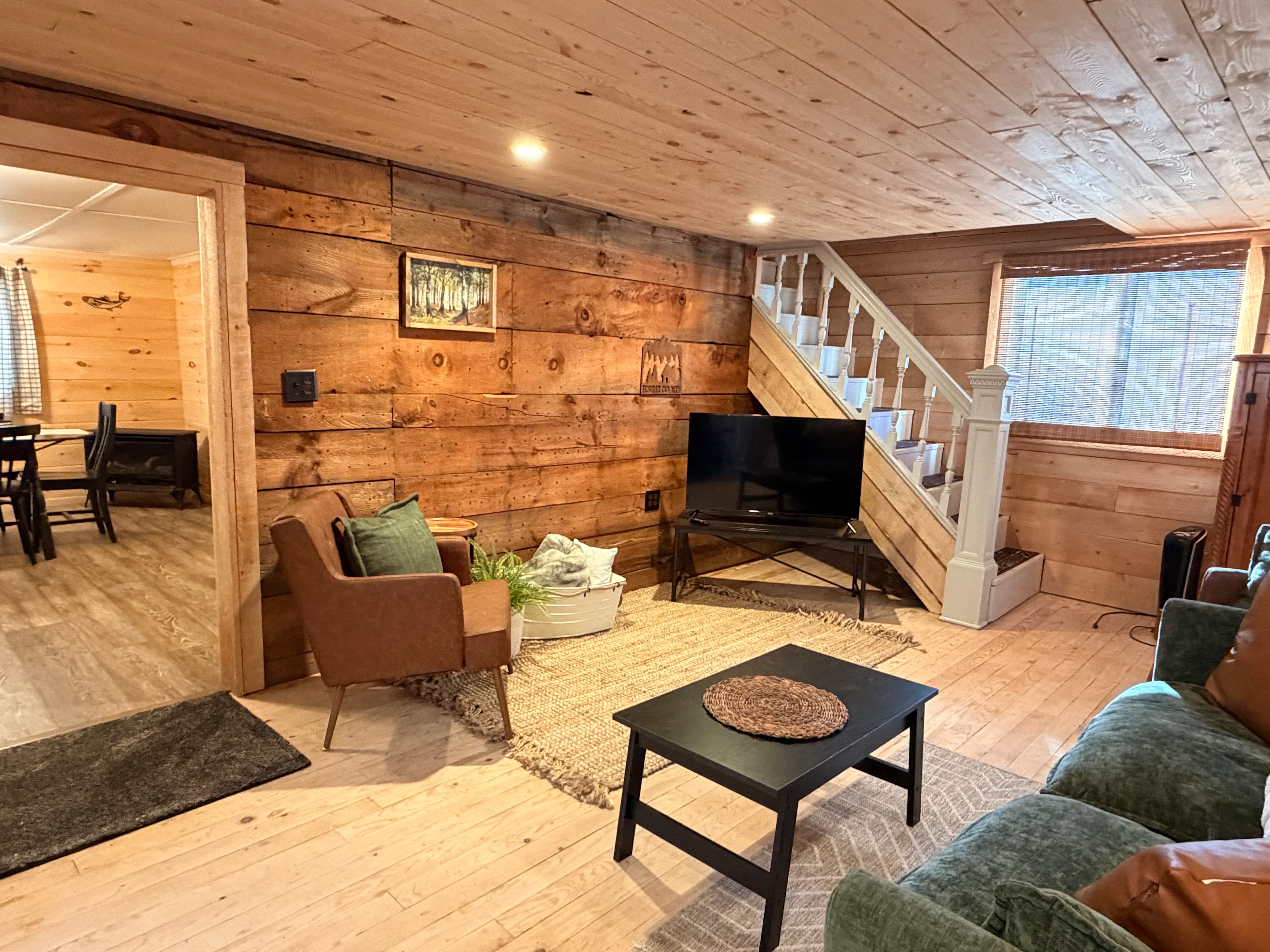 View of cozy living room 