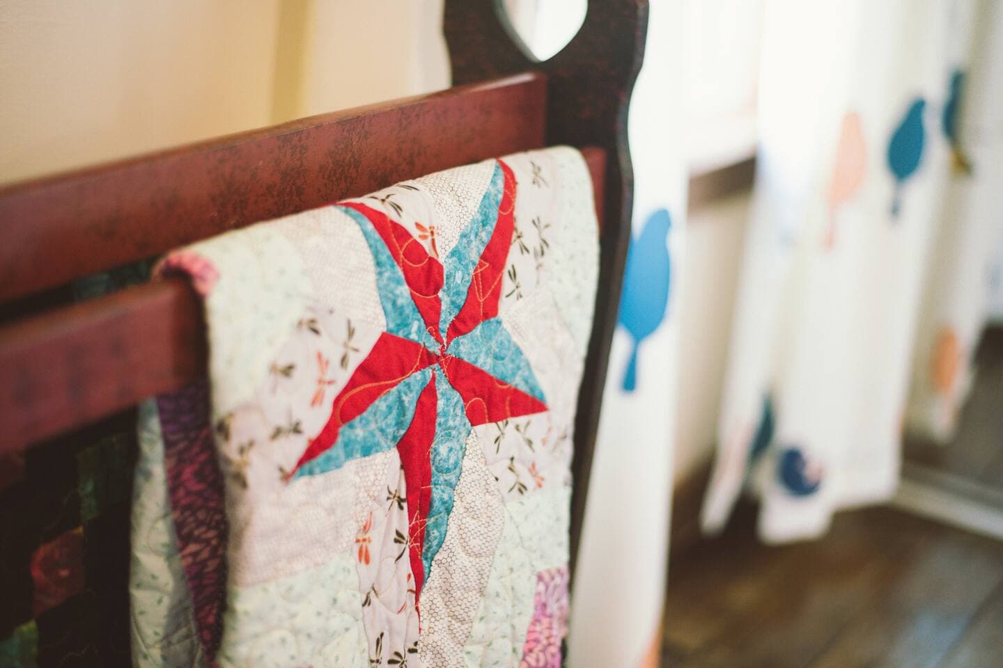 Nap under the comfy homemade quilts