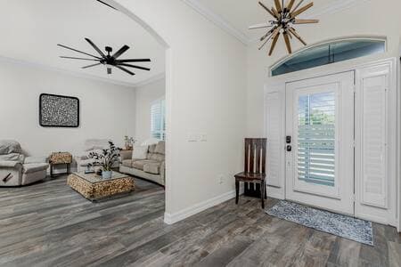 Step into the cozy entryway and explore your ample space. 