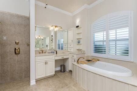 You will love this large shower too.