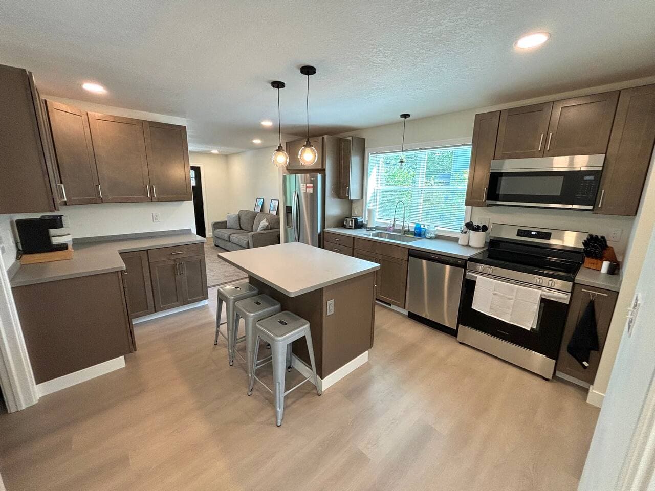 Warm, spacious kitchen 