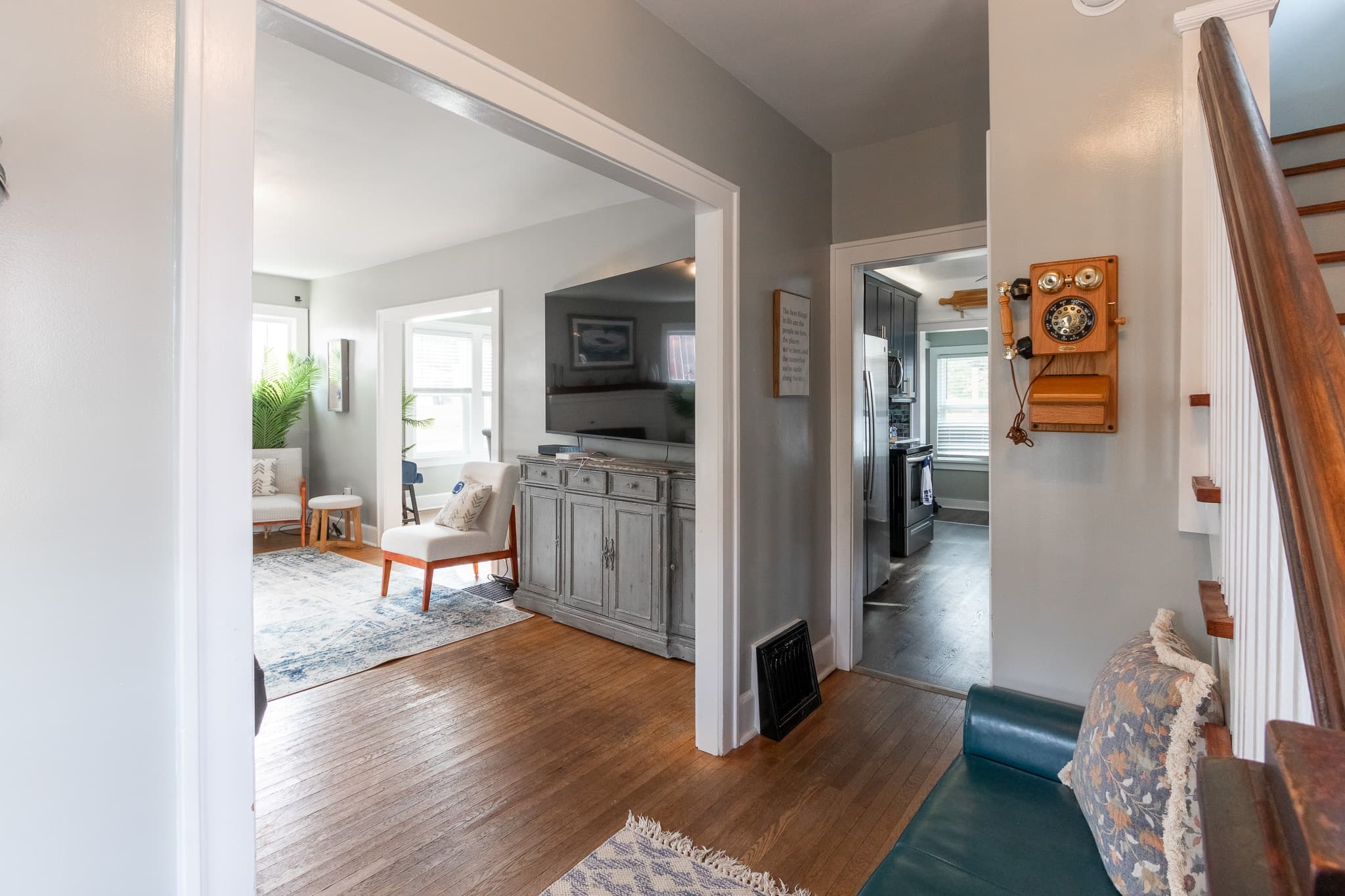 Inside entryway