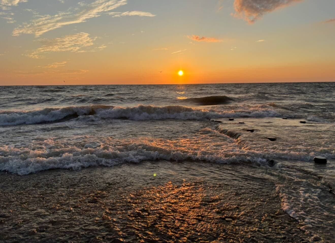 Lake Erie consistently is voted one of the most beautiful sunsets in the world.  You are minutes away from Presque Isle State Park where you will love watching the sun sink below the water. 