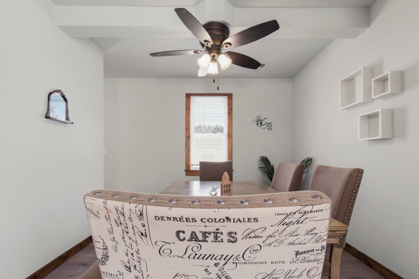 Enjoy your homecooked meal with family and friends in the spacious dining room. 
