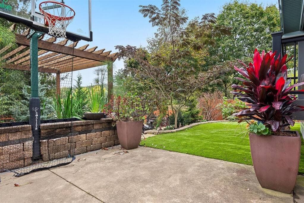 Shoot some hoops at the basketball court