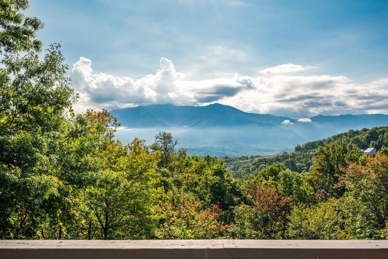 Amazing views from the balcony of the cabin! Take it all in :)