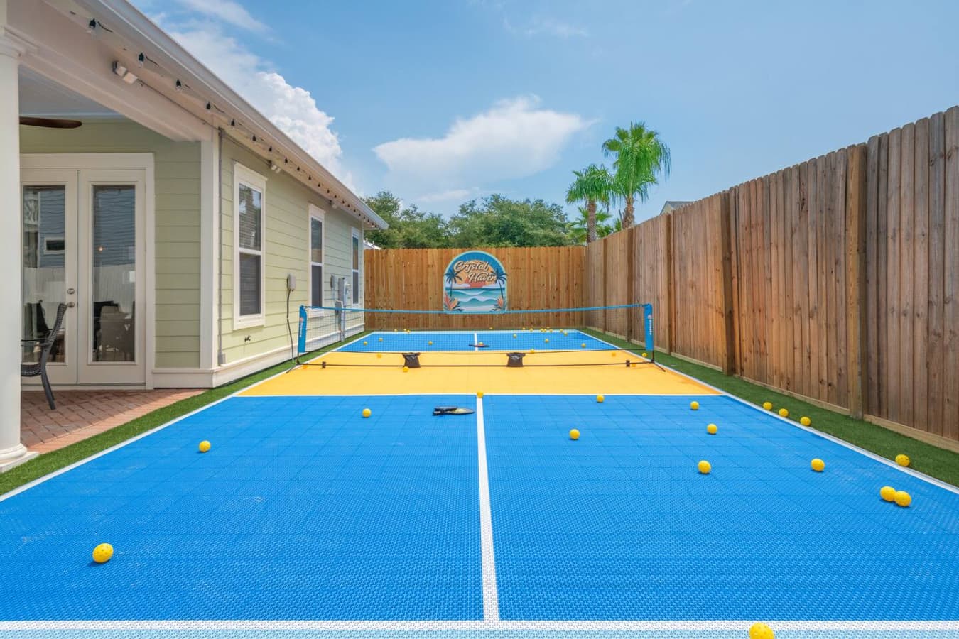 Pickleball is the fastest growing sport in America!  We provide 4 paddles and 4 balls.