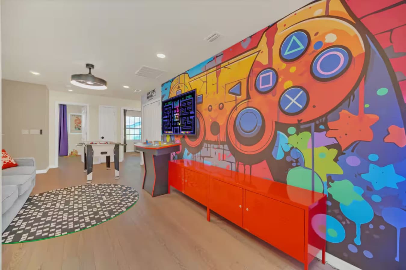 Game Loft with 6,000 game arcade