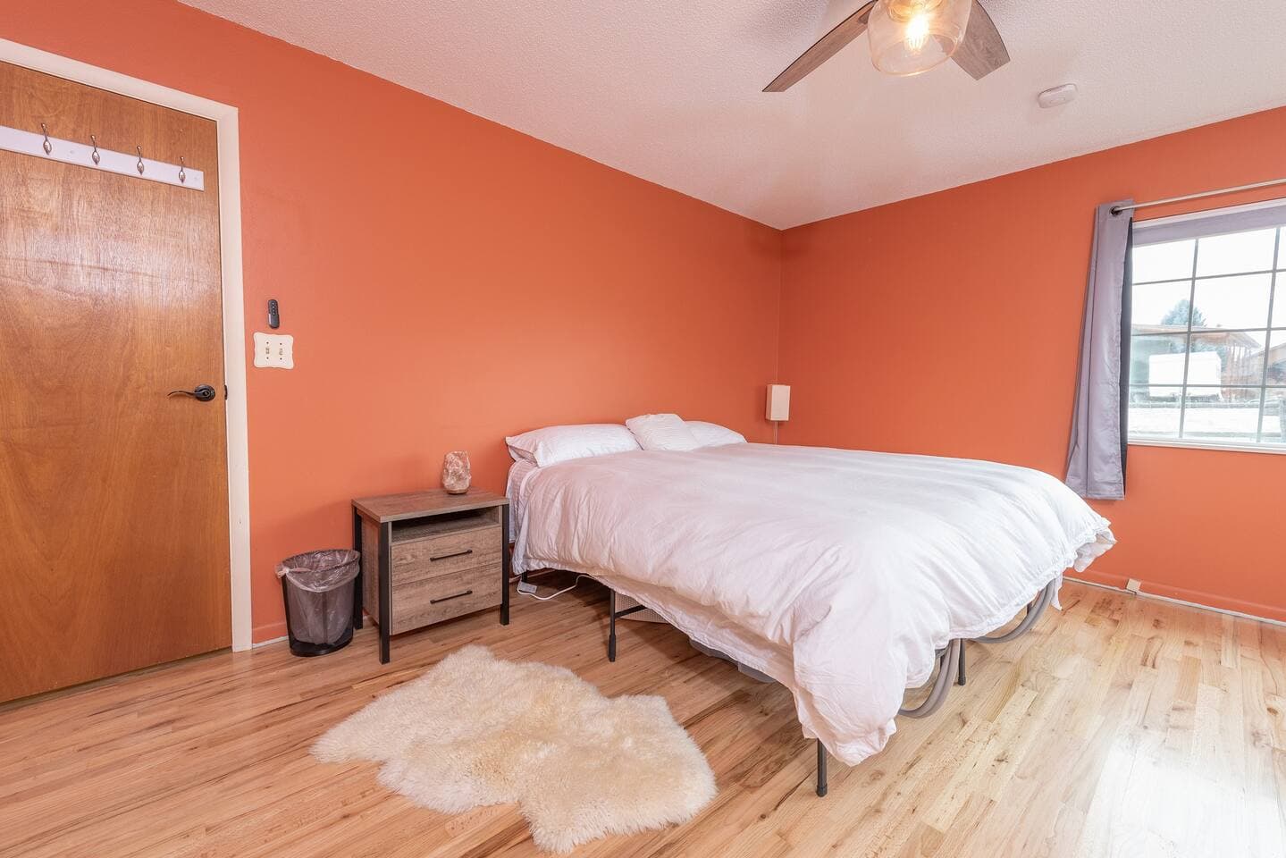 Wind River Place: Master bedroom with a comfortable king-size bed and plenty of room to spread out.