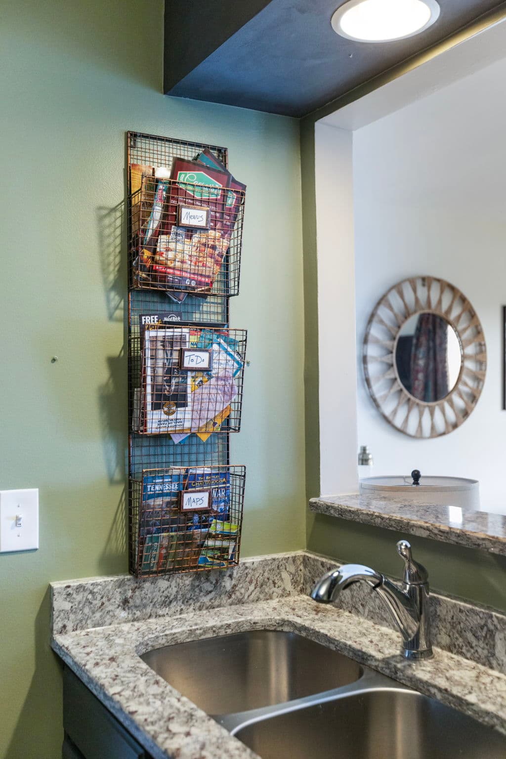 You can view the river from the kitchen